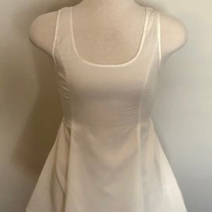 Very J Sleeveless White Hi-Low Top